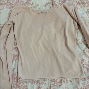 Brandy Melville Light Pink Long Sleeve Top